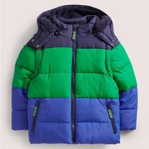Mini Boden Colorblock 2-in-1 Puffer Jacket